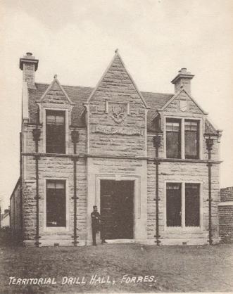 Postcard of Forres Drill Hall - Click to go to next postcard - Gosport